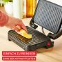 Tefal Contactgrill Inicio Compact 2-in-1 Panini Grill antihaftbeschichtetete Platten - Thumbnail 7