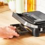 Tefal Contactgrill Inicio Compact 2-in-1 Panini Grill antihaftbeschichtetete Platten - Thumbnail 8