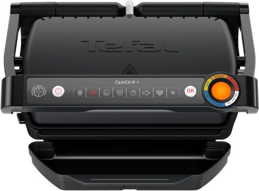 Tefal Contactgrill OptiGrill+ vernieuwde kookniveau-indicator 6 automatische programma's Kookstandindicatie automatische uitschakeling eenvoudige reiniging My App