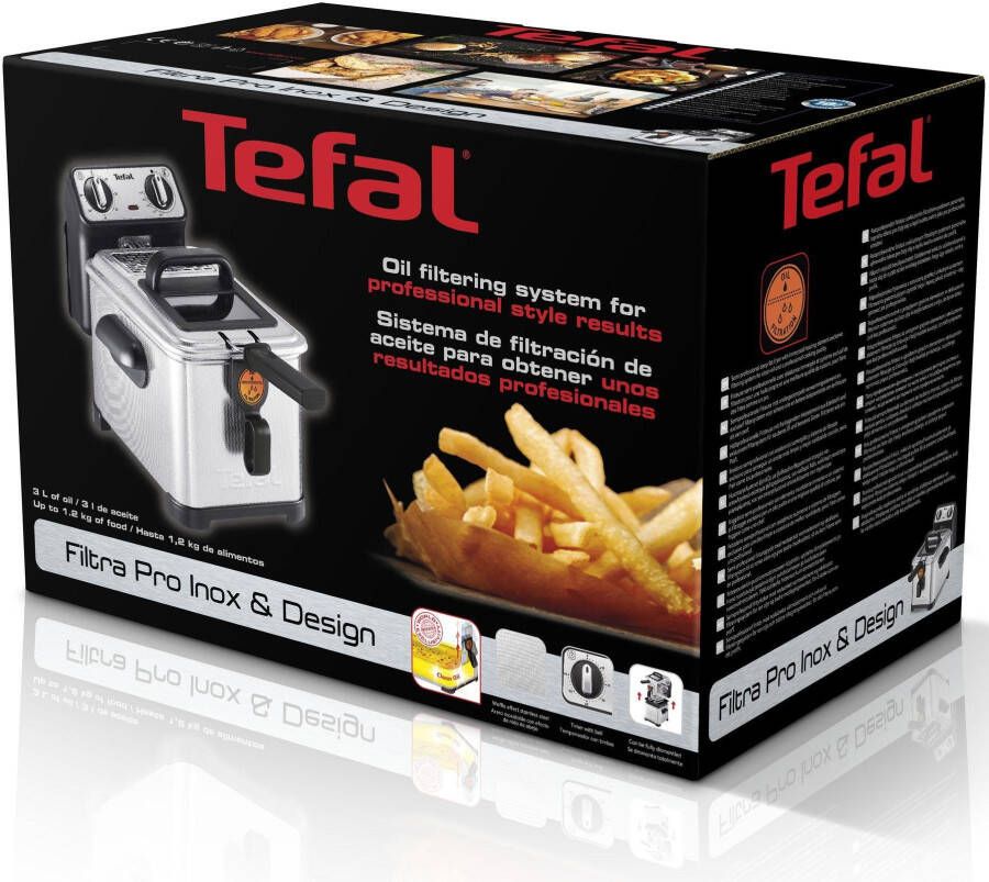 Tefal Friteuse FR5101 Filtra Pro Inox & Design 3 0 l met olie clean-oil-systeem warmte-isolerend thermostaat timer - Foto 9