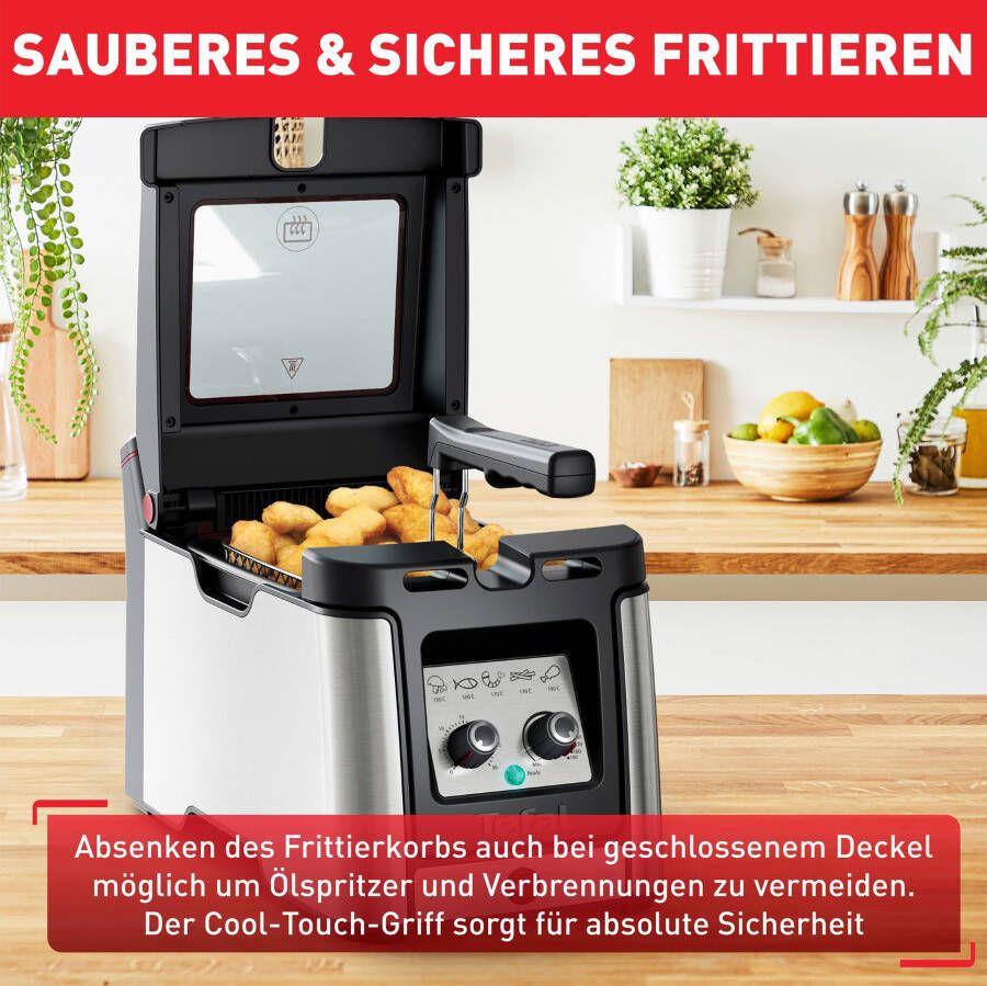 Tefal Friteuse FR600D Clear Duo actief filtersysteem thermostaat timer - Foto 6