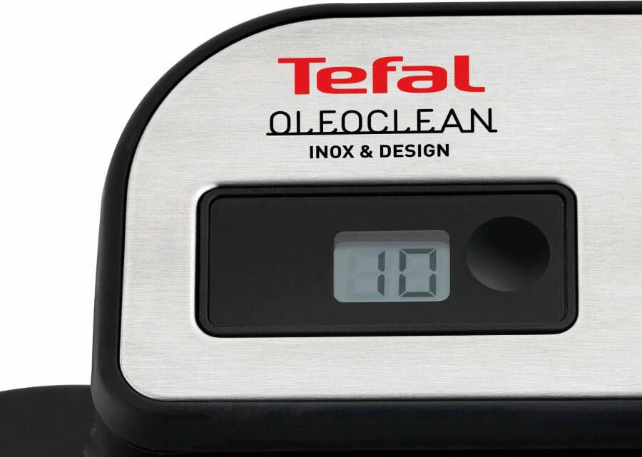 Tefal Friteuse FR8040 Oleoclean Pro Inox & Design 1 2 kg uitneembaar oliereservoir automatische olie vet filtering - Foto 5