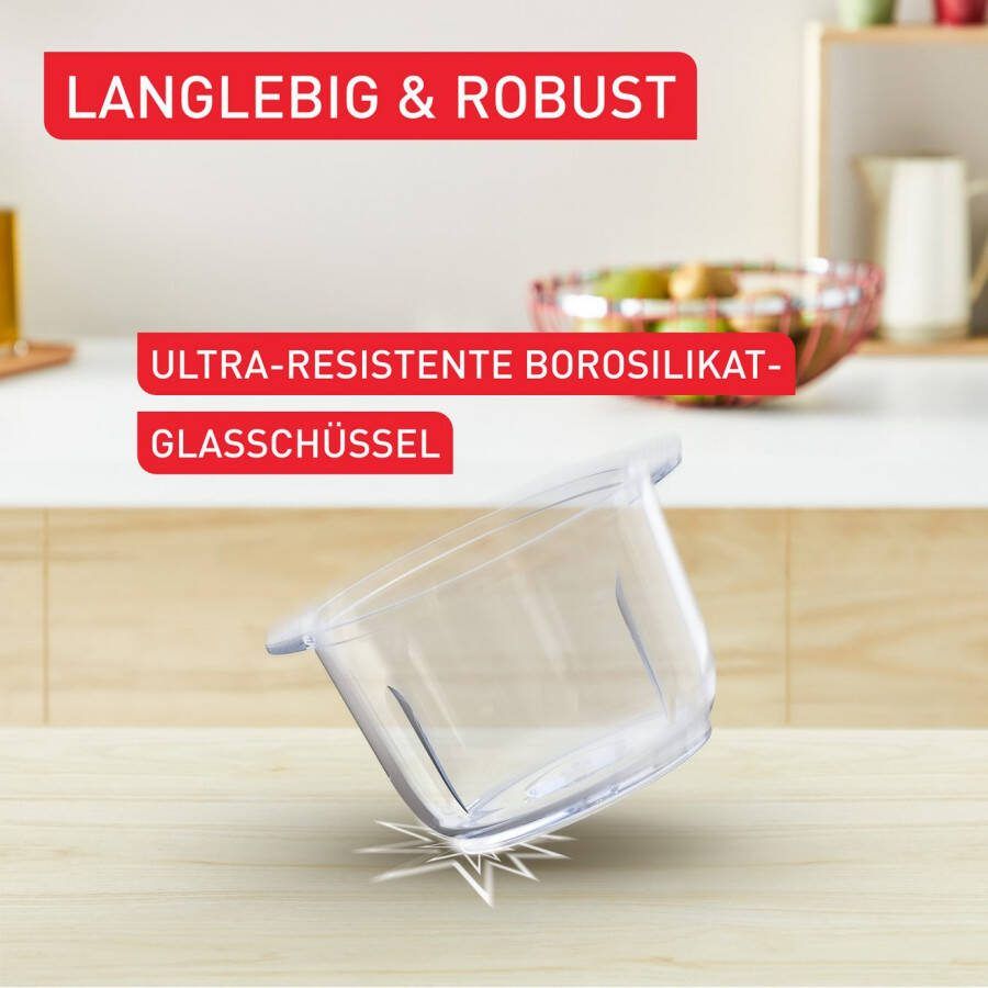 Tefal Hakmolen MB6031 Hakmolen 2 snelheden 4 roestvrijstalen messen