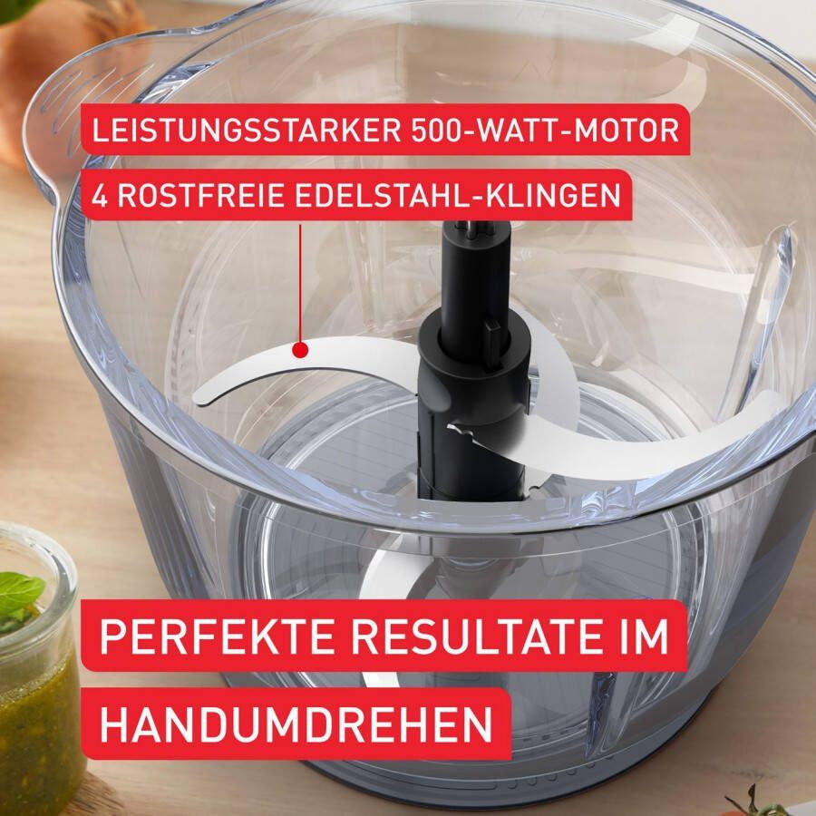 Tefal Hakmolen MB6031 Hakmolen 2 snelheden 4 roestvrijstalen messen