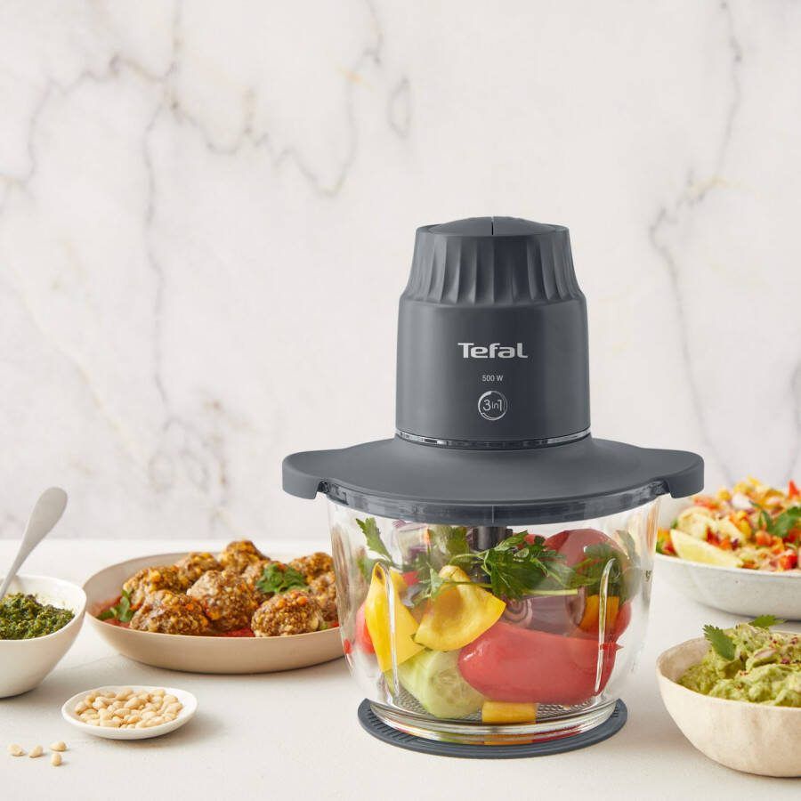 Tefal Hakmolen MB6031 Hakmolen 2 snelheden 4 roestvrijstalen messen