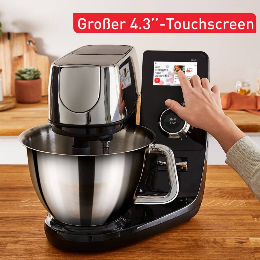 Tefal Keukenmachine QB950D I-Coach Touch 21 automatische programma's intuïtieve digitale coaching touchscreen