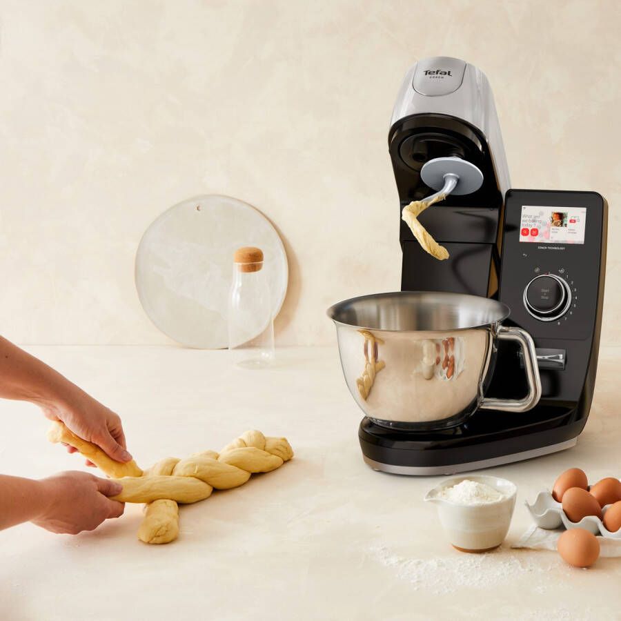 Tefal Keukenmachine QB960D I-Coach Touch Pro 25 automatische programma's intuïtieve digitale coaching weegschaal