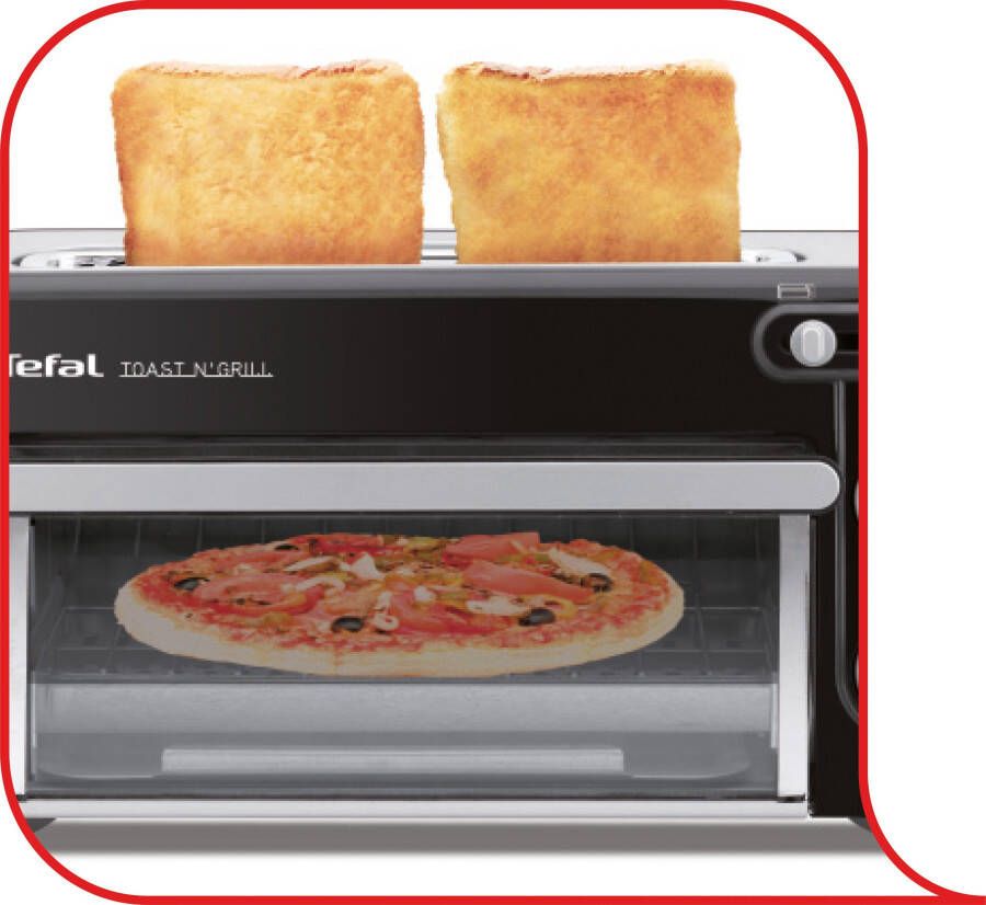 Tefal Mini-oven TL6008 Toast n Grill zeer energiezuinig en snel 1300 w - Foto 2