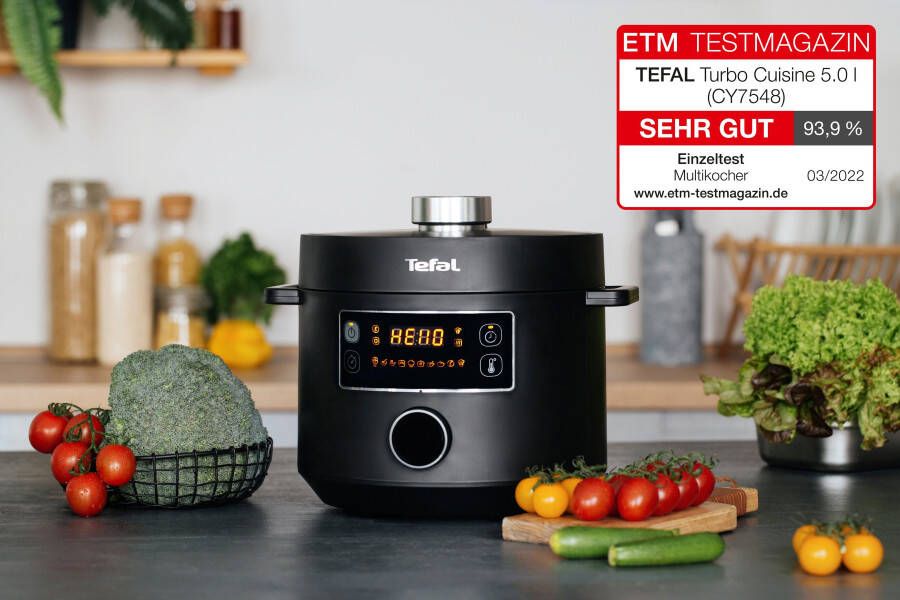 Tefal Multi-cooker CY7548 Turbo Cuisine elektrische snelkookpan 10 automatische programma s veelzijdig - Foto 2