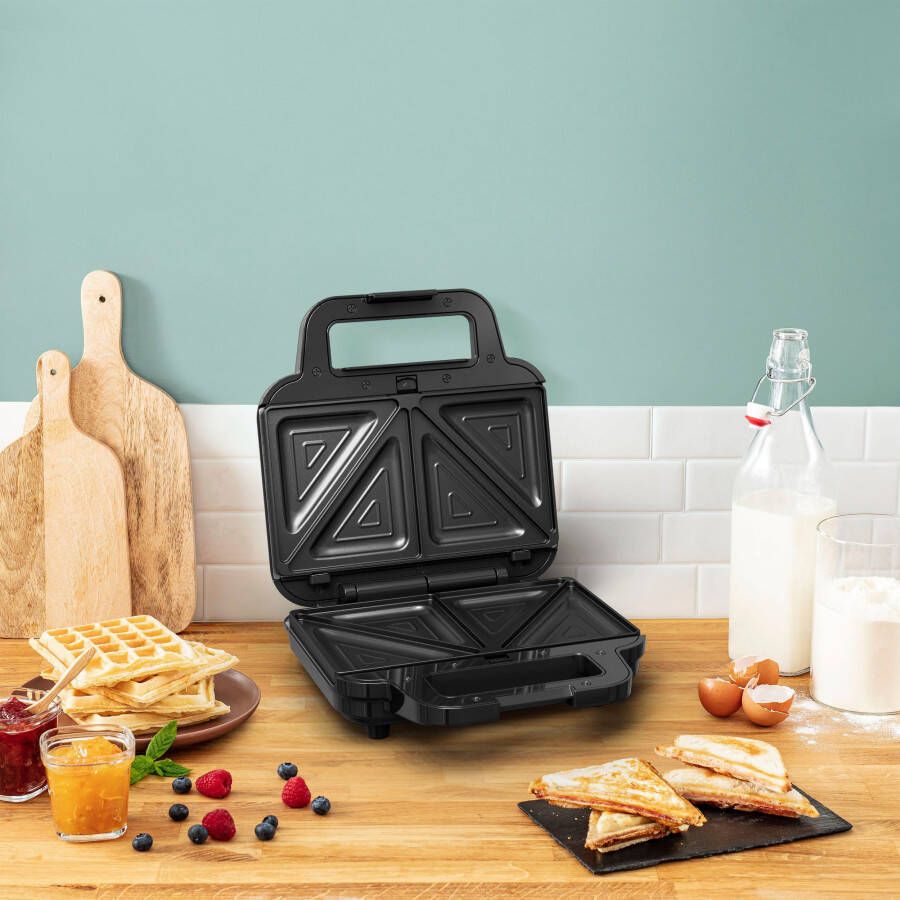 Tefal Sandwichmaker SW383D Ultracompact 3-in-1 sandwich-wafel-panini combigericht