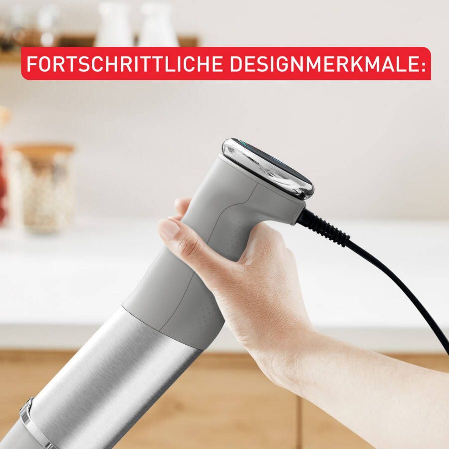 Tefal Staafmixer HB673B Quickchef+ Silence-modus 20 snelheidsniveaus incl. accessoires