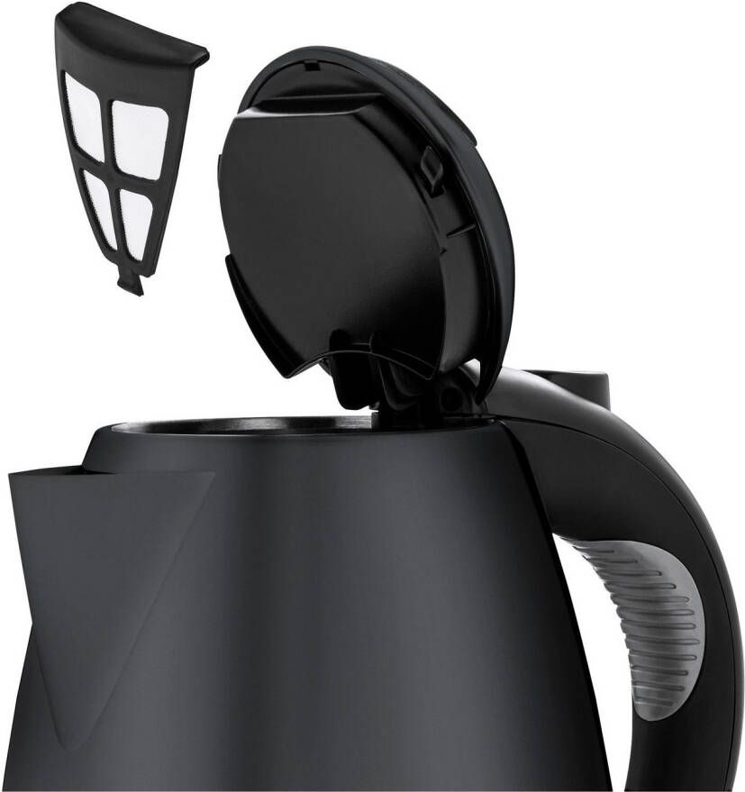 WMF Waterkoker Stelio Deep Black 1 7 l Cromargan verlichte waterniveau-indicator 2400 Watt