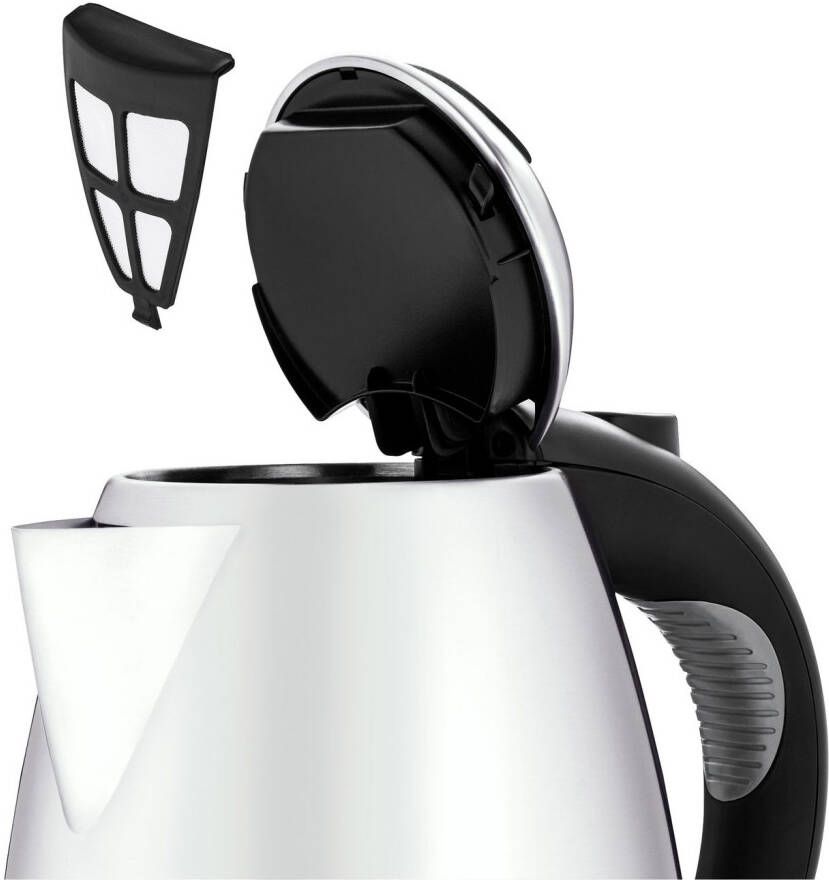 WMF Waterkoker Stelio Paper White 1 7 l Cromargan verlichte waterniveau-indicator 2400 Watt