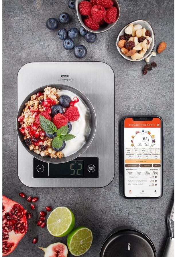 GEFU Keukenweegschaal Score Bluetoothfunctie met dataoverdracht in realtime op de gsm - Foto 2