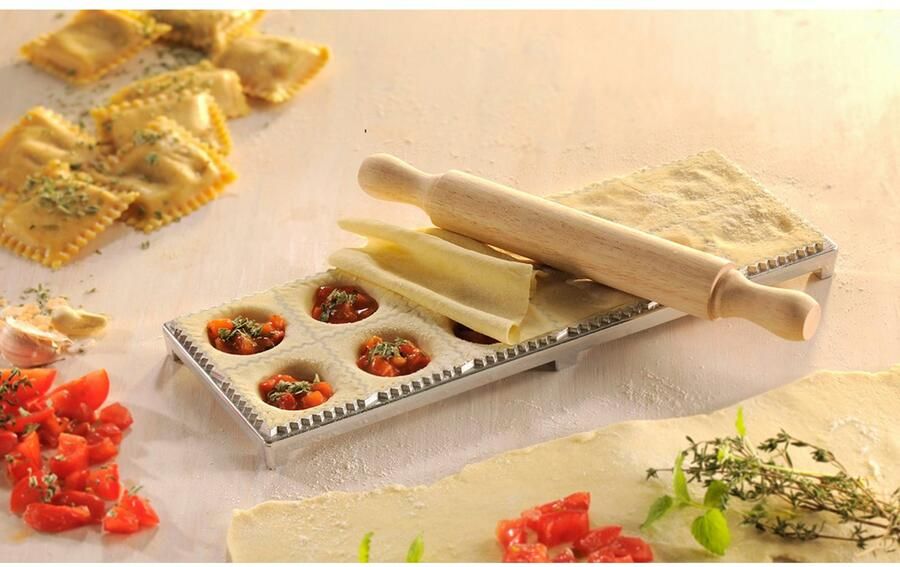 GEFU Raviolivorm TASCA ruimtebesparend ontwerp ideaal voor ravioli en dumplings (set 3 stuks)