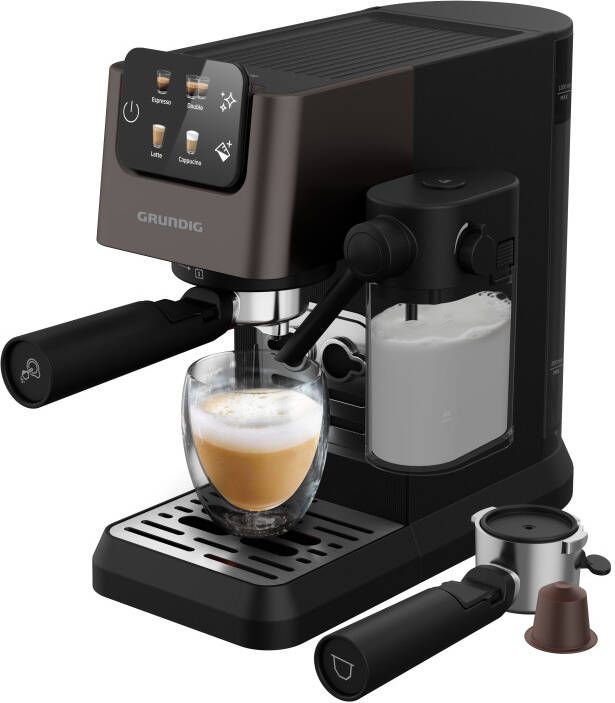 Grundig KSM 6430Delisia Coffee Yarı Otomatik Kapsüllü Süt Hazneli Espresso Makinesi Half automatisch Espressomachine 1 l - Foto 4
