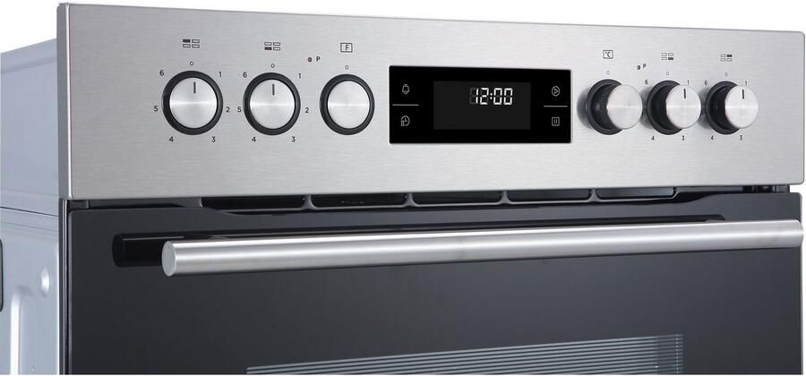 Hanseatic Inbouw elektrisch fornuisset 65C90C7-E11B000 + MC-HF605AG2 Lichte vervuilingen worden verwijderd met behulp van stoom (2 stuks) - Foto 7