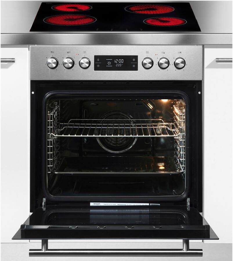 Hanseatic Inbouw elektrisch fornuisset 65C90C7-E11B000 + MC-HF605AG2 Lichte vervuilingen worden verwijderd met behulp van stoom (2 stuks) - Foto 2