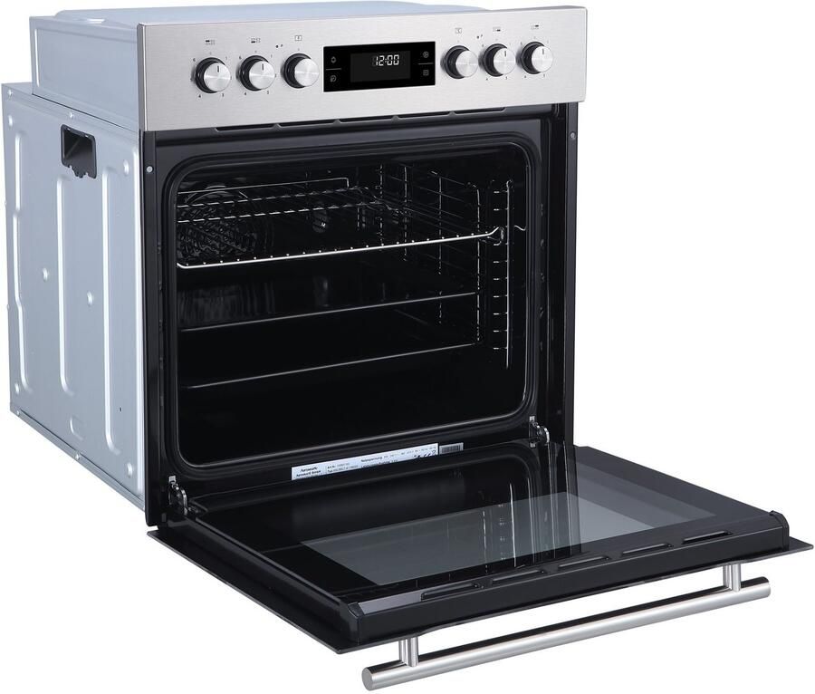 Hanseatic Inbouw elektrisch fornuisset 65C90C7-E11B000 + MC-HF605AG2 Lichte vervuilingen worden verwijderd met behulp van stoom (2 stuks) - Foto 6