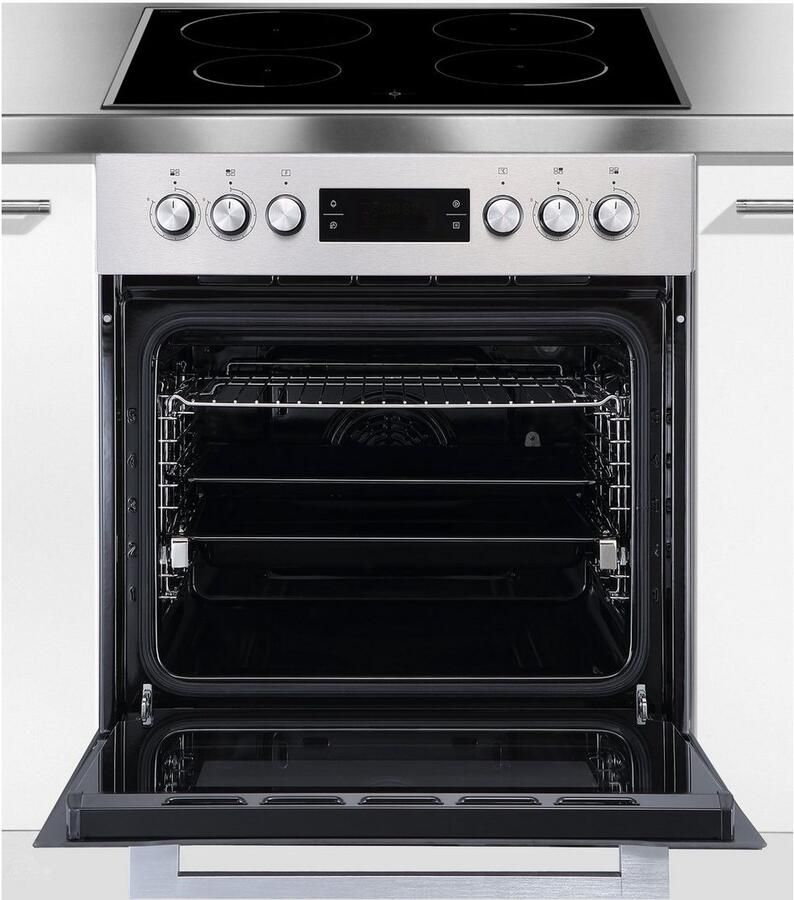 Hanseatic Inbouw elektrisch fornuisset 65C90C7-E11B200 + MC-HF662A Lichte vervuilingen worden verwijderd met behulp van stoom