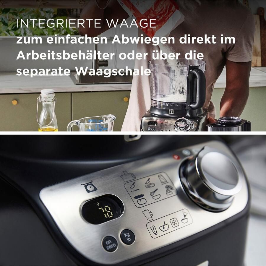 Kenwood Keukenmachine FDM72.990BK MultiPro XL Weigh+ 1000 watt 3 l werkkom autograph collection - Foto 3