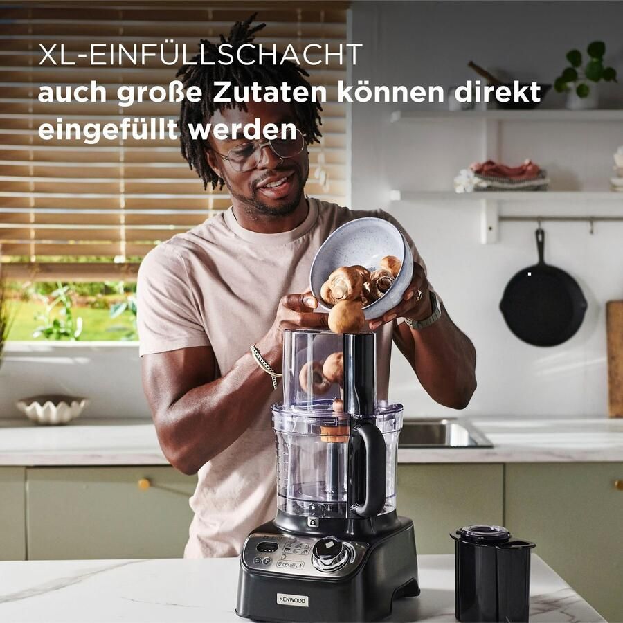 Kenwood Keukenmachine FDM72.990BK MultiPro XL Weigh+ 1000 watt 3 l werkkom autograph collection - Foto 4