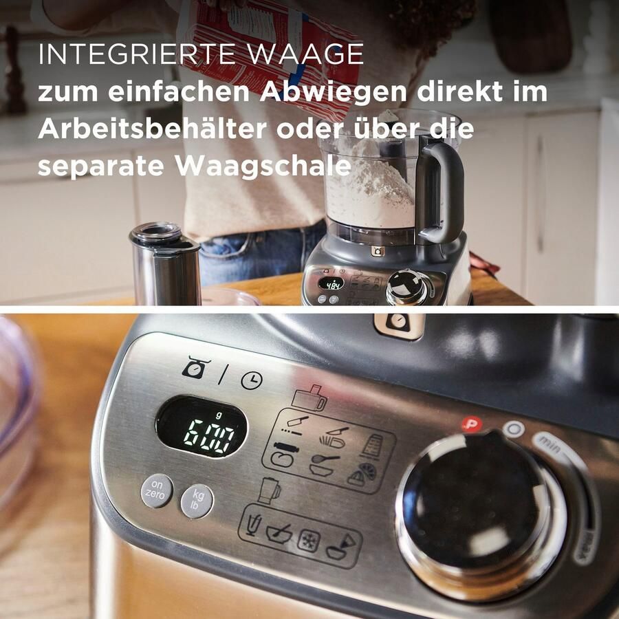Kenwood Keukenmachine FDM72.990BK MultiPro XL Weigh+ 1000 watt 3 l werkkom autograph collection