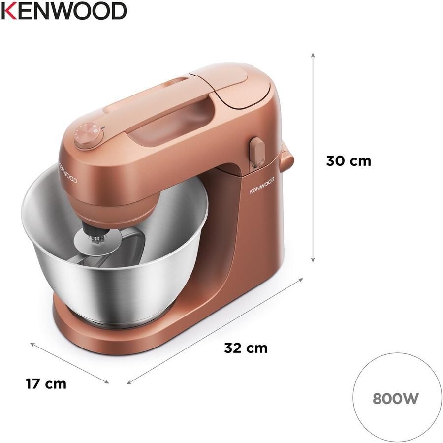 Kenwood GO keukenmachine KZM35.000RD Roze 4L mengkom Handvat voor gemakkelijk verplaatsen Compacte keukenrobot Opbergen in keukenkast of lade [onderdeel GO collectie] - Foto 2