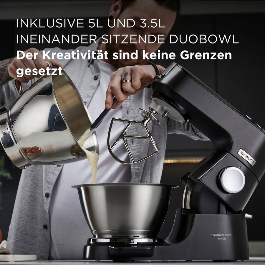 Kenwood Keukenmachine Titanium Chef Baker KVC85.004BK m. toebehoren - Foto 2