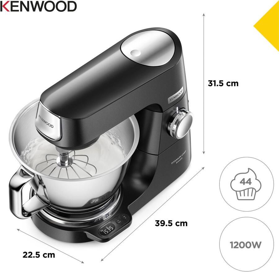 Kenwood Keukenmachine Titanium Chef Baker KVC85.004BK m. toebehoren - Foto 8