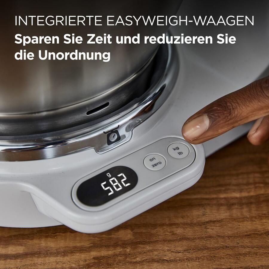 Kenwood Keukenmachine Titanium Chef Baker KVC85.594SI incl. uitgebreide accessoires met geïntegreerde easyweigh weegschaal - Foto 4