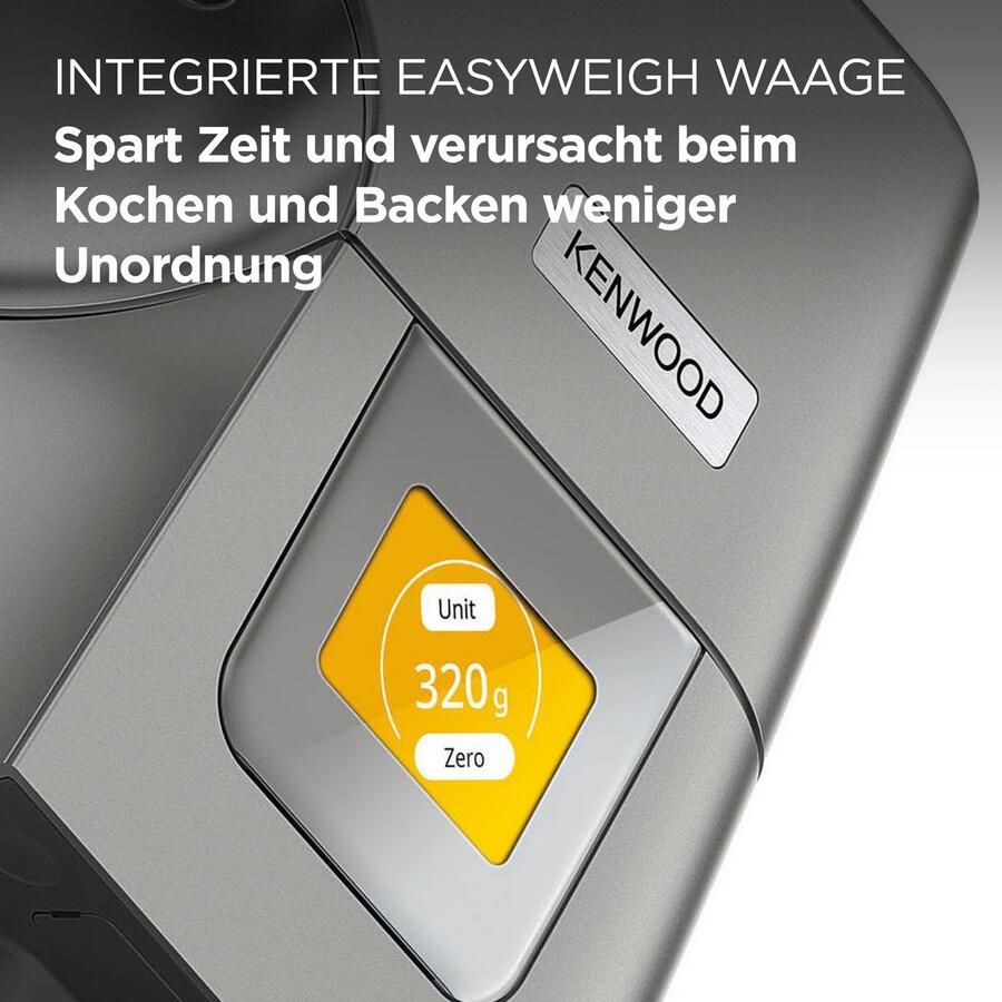 Kenwood Keukenmachine Titanium Chef Patissier XL KWL90.594SI Warmtefunctie extra 5 l kom incl. uitgebreide accessoires - Foto 2