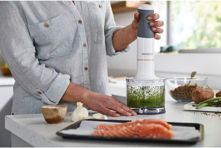 Kenwood Staafmixer HBM40.306WH Triblade XL 850 watt incl. 4-delige accessoireset - Foto 4