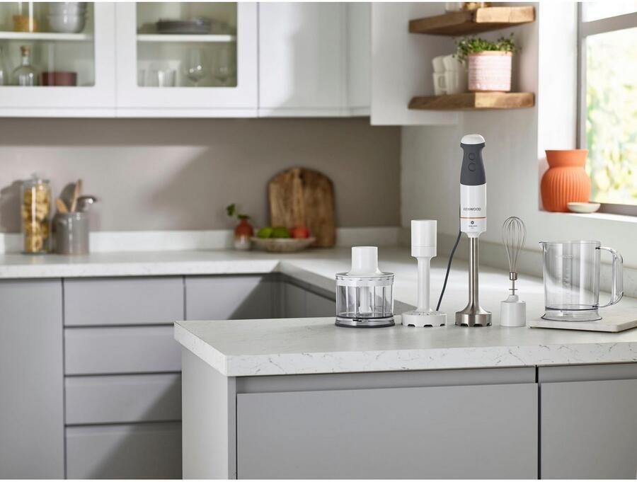 Kenwood Staafmixer HBM40.306WH Triblade XL 850 watt incl. 4-delige accessoireset - Foto 2