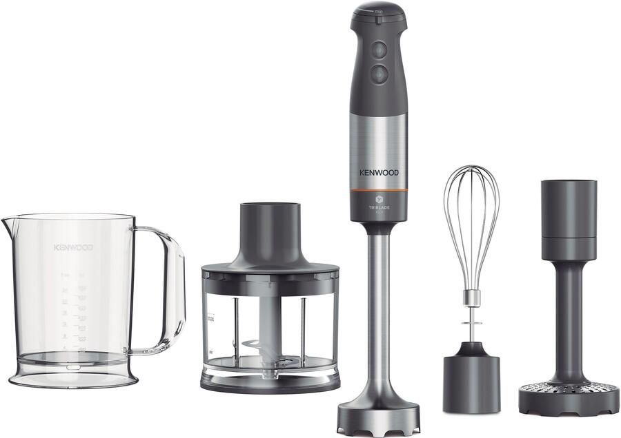 Kenwood Staafmixer HBM60.307GY Triblade XL+ incl. hakmolen aardappelstamper maatbeker en garde - Foto 11