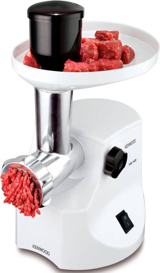 Kenwood Vleesmolen MG 450 2 worstenmaker-opzet 1 kibbeh-opzet 3 gatschijven