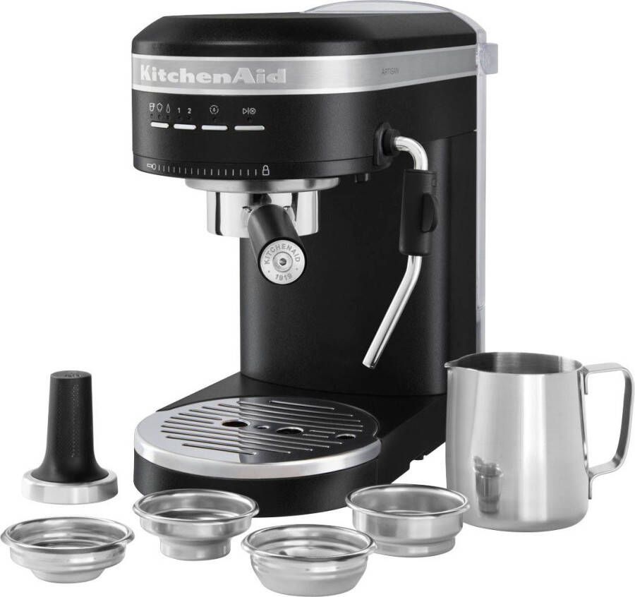 Kitchenaid Artisan Espresso 5KES6503EBK Vulkaanzwart | Espressomachines | Keuken&Koken Koffie&Ontbijt | 8003437607554 - Foto 1