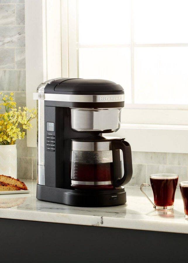 KitchenAid Filterkoffieapparaat 5KCM1209EOB ONYX BLACK 1 7 l Drip-koffiezetapparaat met spiraalvormige watertuit