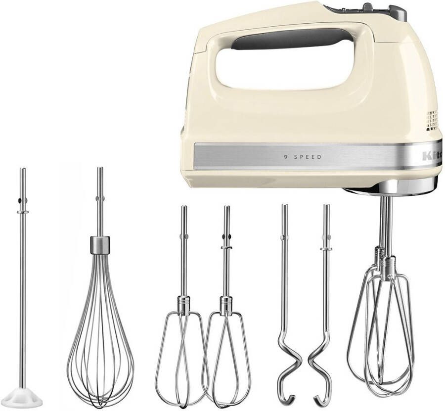 KitchenAid Artisan 5KHM9212EAC Handmixer 85 W Amandelwit 9 Snelheden