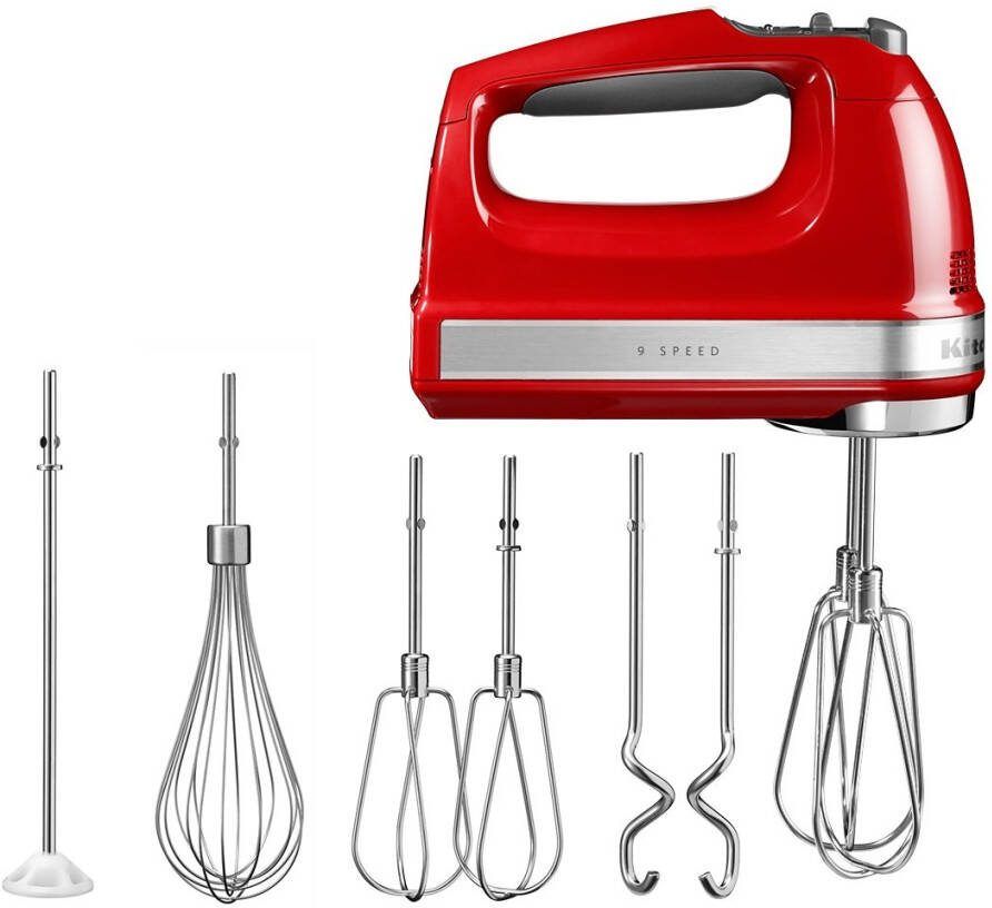 KitchenAid Artisan 5KHM9212EER Handmixer 85 W Keizer Rood 9 Snelheden