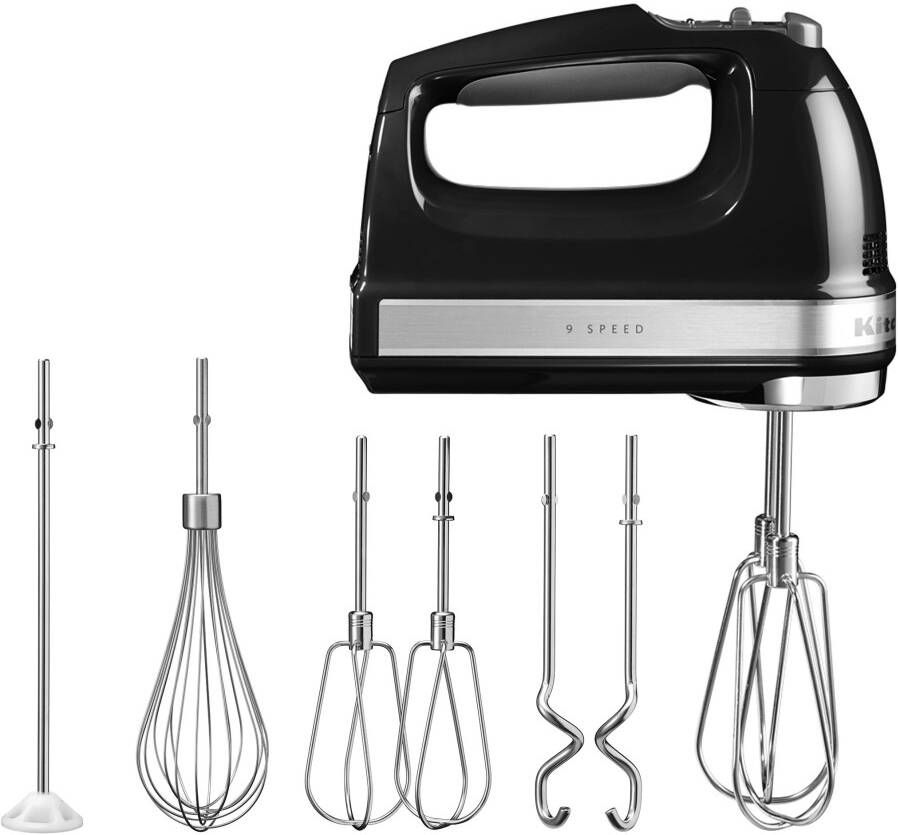 KitchenAid Artisan 5KHM9212EOB Handmixer 85 W Onyx Zwart 9 Snelheden