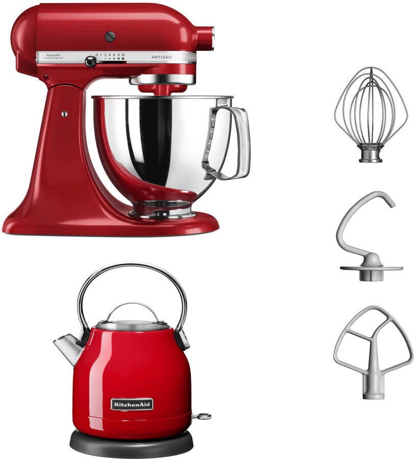 KitchenAid Keukenmachine 5KSM125EER + gratis waterkoker 5KEK1222EER