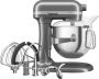 KitchenAid Artisan Standmixer met in Hoogte Verstelbare Kom Krachtig stil 11 snelheden roestvrijstalen accessoires en capaciteit van 6 6L Tingrijs - Thumbnail 2