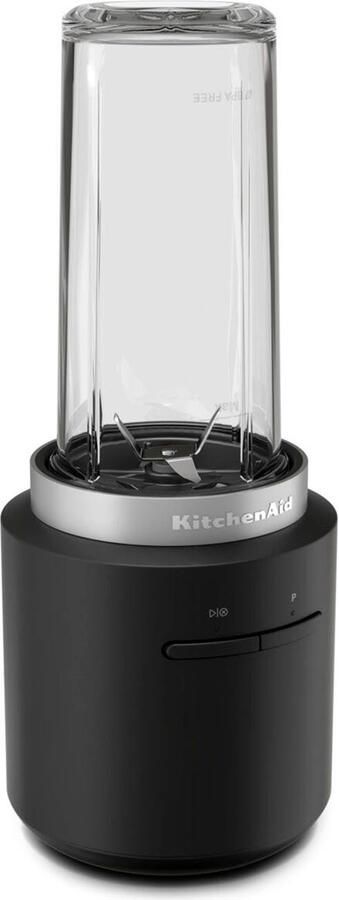 KitchenAid Go Draadloze draagbare blender zonder batterij Inbegrepen mengbeker van 473 ml Aan uit- en pulse-knop Matt Zwart - Foto 11