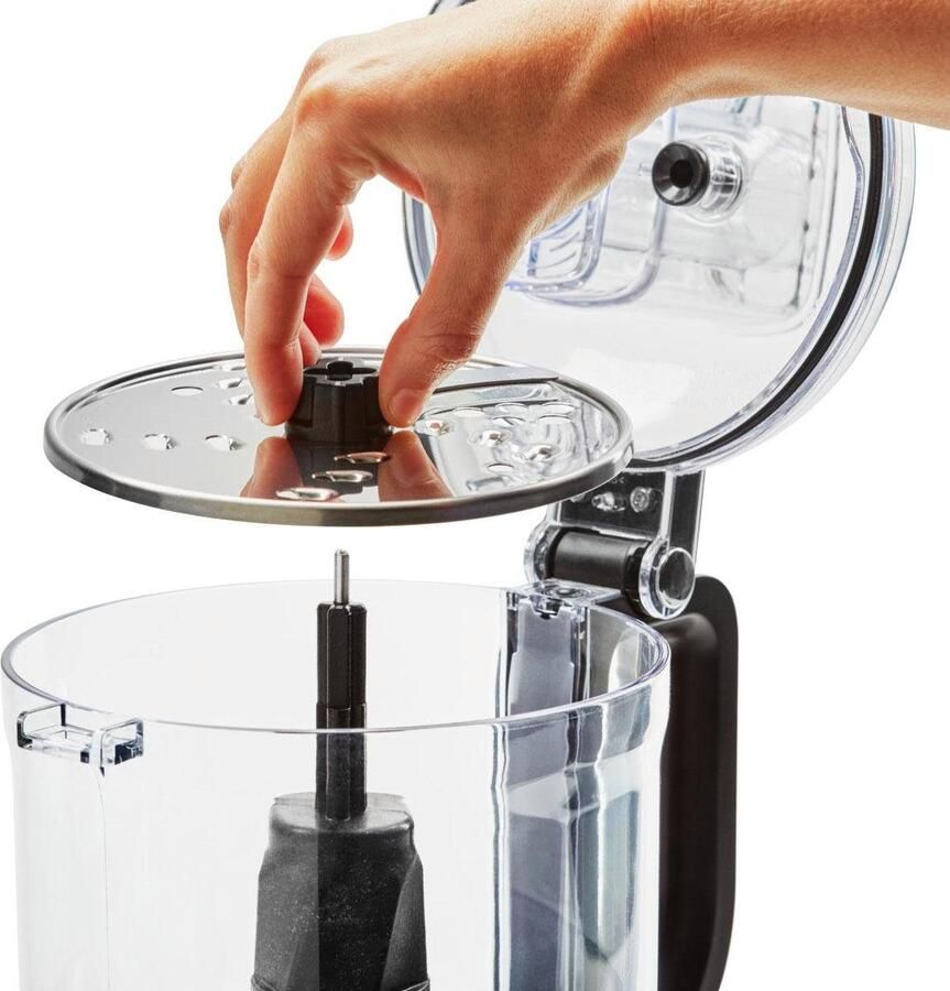 Kitchenaid Foodprocessor Mat Zwart 5KFP0719EBM | Keukenapparaten | 5413184913120