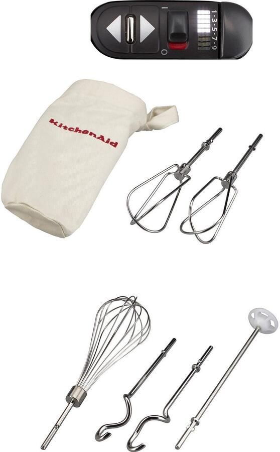 KitchenAid Handmixer 5KHM9212EOB onyx zwart - Foto 3