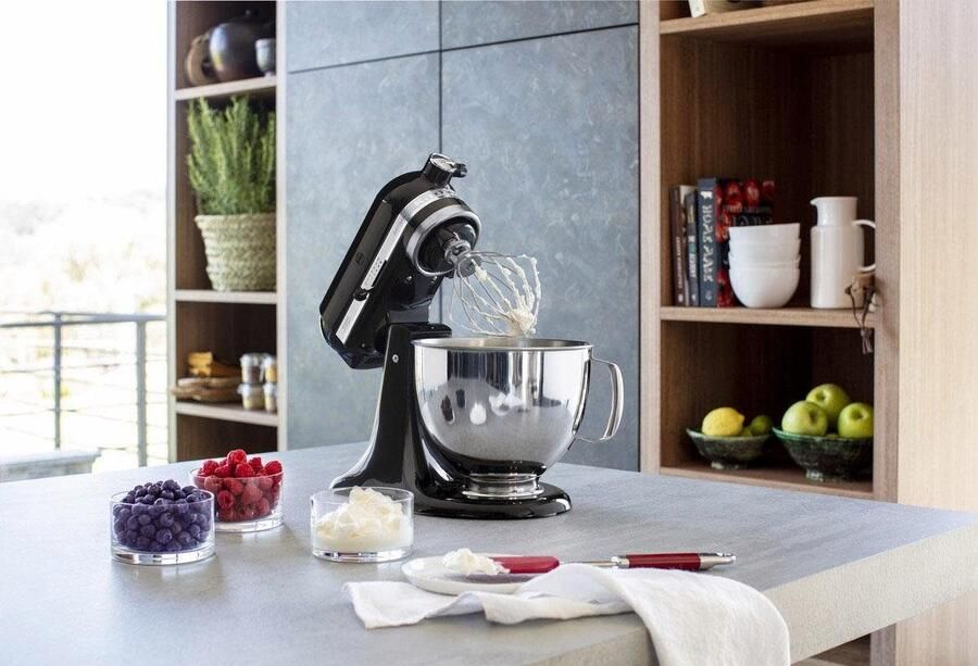 KitchenAid Keukenmachine Artisan Keukenrobot met 3 accessoires en kom van 4 8 L uit roestvrij staal 300 W Onyx zwart - Foto 8