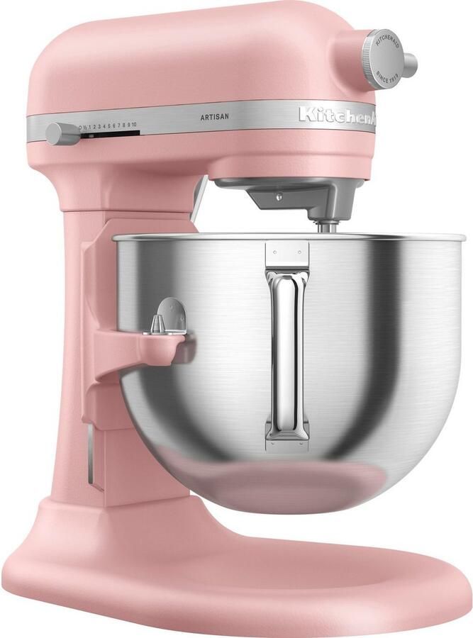 KitchenAid Artisan Standmixer met in Hoogte Verstelbare Kom Krachtig stil 11 snelheden roestvrijstalen accessoires en capaciteit van 6 6L Dried Rose - Foto 3