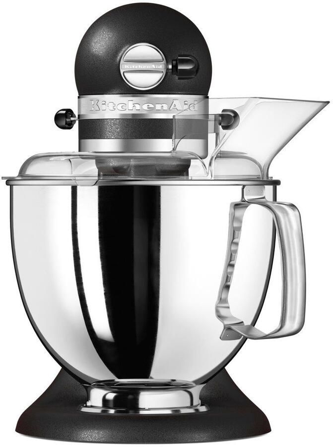KitchenAid keukenmachine Artisan Keukenrobot met 5 accessoires en 2 mengkommen 300 W 3 L en 4 8 L Vulkaanzwart - Foto 3