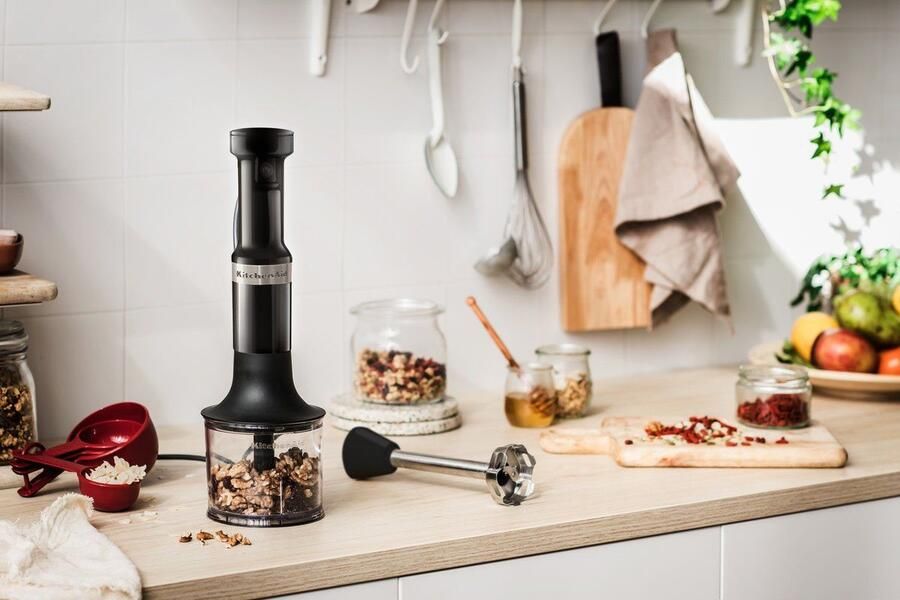 KitchenAid 5KHBV83EOB Staafmixer 180 W Onyx Zwart Inclusief Accessoires - Foto 6